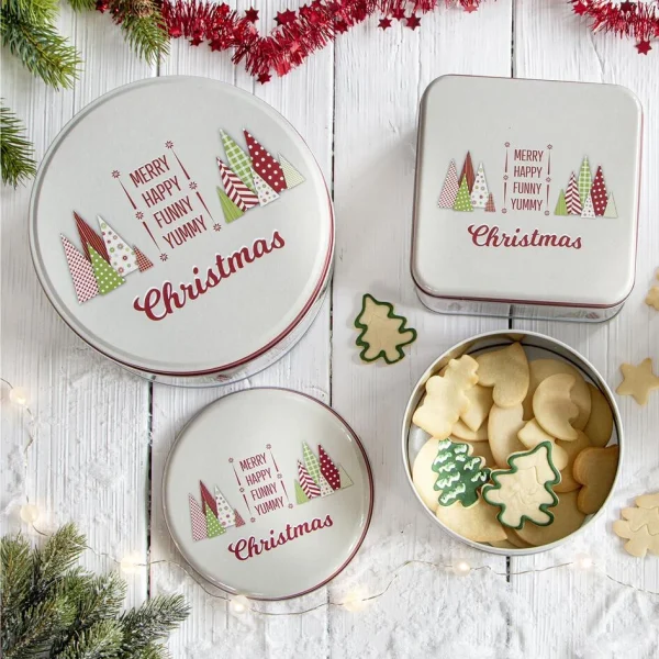 Städter Gebäckdose Yummy Christmas Ø 22 X 9,5 Cm Bunt Rund 4