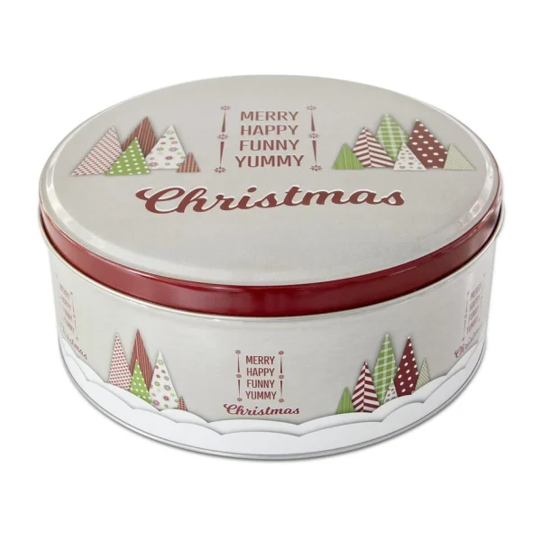 Städter Gebäckdose Yummy Christmas Ø 22 X 9,5 Cm Bunt Rund 1