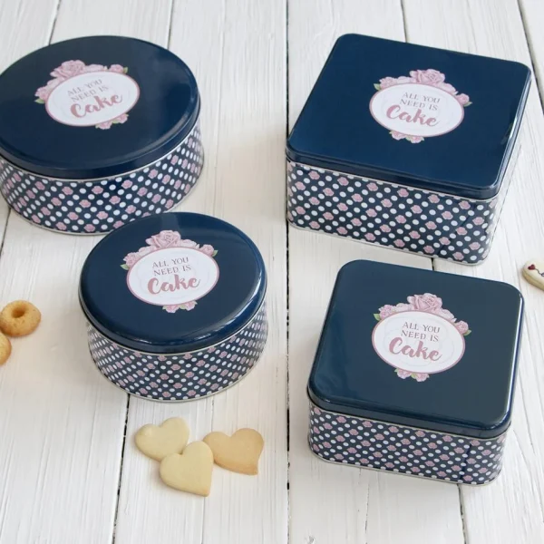 Städter Gebäckdose All You Need Is Cake 16,5 X 16,5 X 8 Cm Bunt Quadr 3