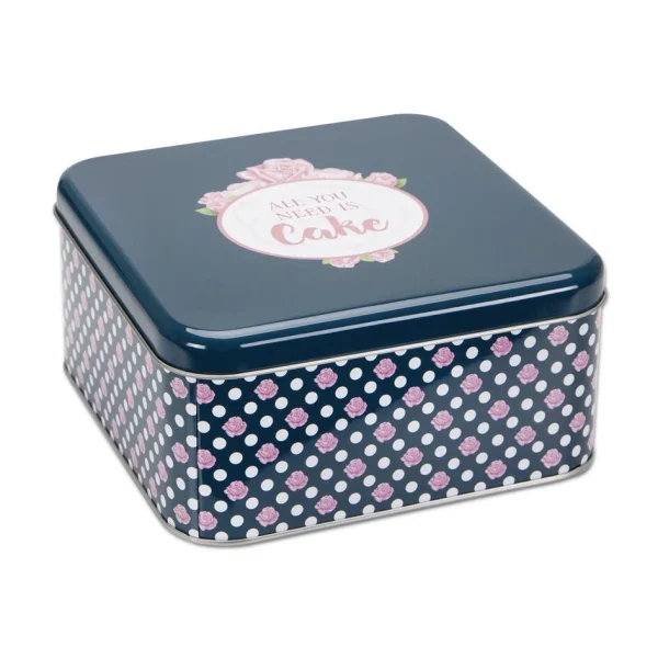 Städter Gebäckdose All You Need Is Cake 21 X 21 Cm / H 10 Cm Bunt Qua 1