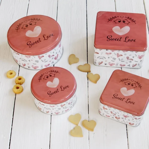 Städter Gebäckdose Sweet Love Ø 16,5 Cm / H 8 Cm Bunt Rund 3