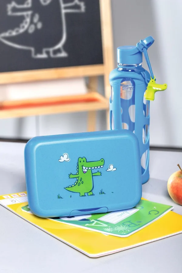Leonardo Brotdose BAMBINI Blau Krokodil 3