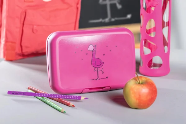 Leonardo Brotdose BAMBINI Rot Flamingo 3