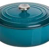 Le Creuset Bräter Signature Oval In Deep Teal 17