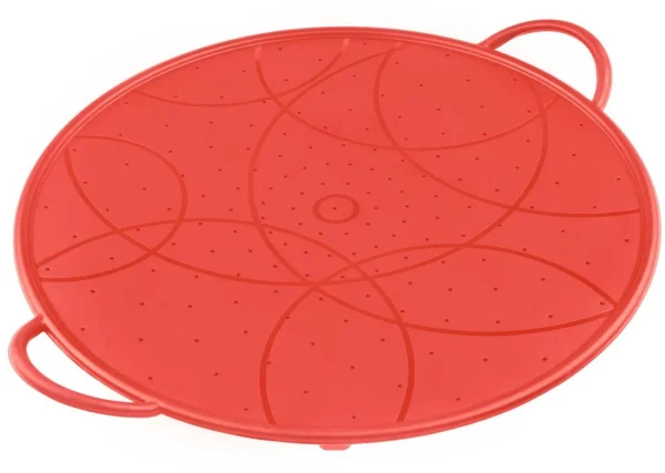 Kuhn Rikon Spritzschutz Silikon Rot 26cm 1