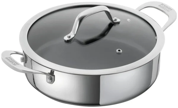 Kuhn Rikon Allround Servierpfanne Beschichtet Mit Glasdeckel 24 Cm 1