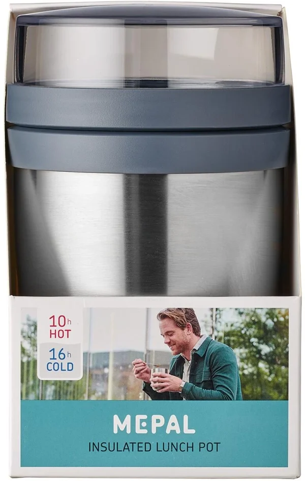 Mepal Thermo Lunchpot Ellipse – Edelstahl Gebürstet 3