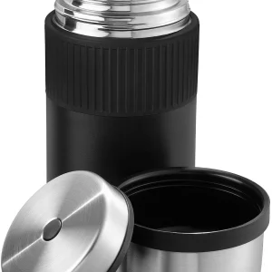 Esbit SCULPTOR Edelstahl Thermobehälter Mit Manschette, 1L, Schwarz 15