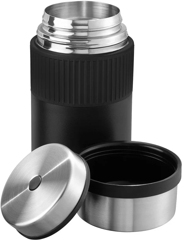 Esbit SCULPTOR Edelstahl Thermobehälter Mit Manschette, 1L, Schwarz 6