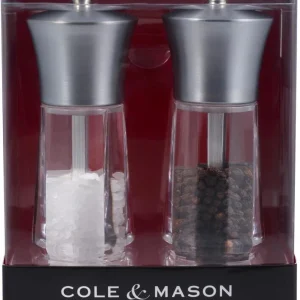 Cole & Mason Exford Nickel Salz- Und Pfeffermühle Geschenkset, 16 Cm 33