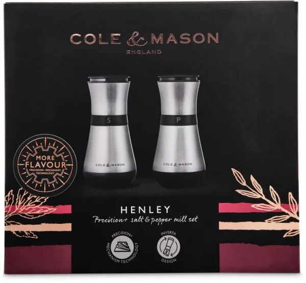 Cole & Mason Henley Salz- Und Pfeffermühle Geschenkset, Ungefüllt, 13,5 Cm 8