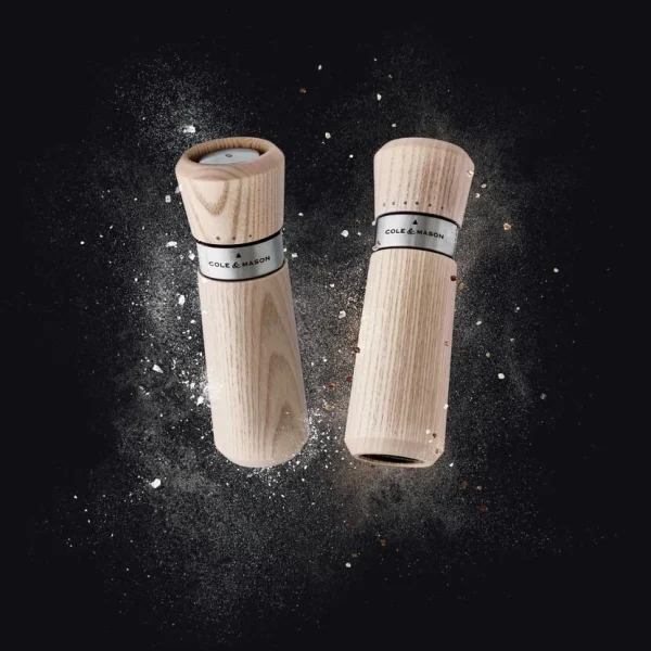 Cole & Mason Lyndhurst Nordic White Salz- Und Pfeffermühle Geschenkset, 18,5 Cm 10