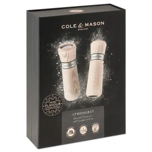 Cole & Mason Lyndhurst Nordic White Salz- Und Pfeffermühle Geschenkset, 18,5 Cm 30