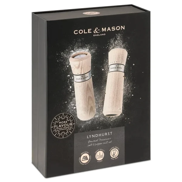 Cole & Mason Lyndhurst Nordic White Salz- Und Pfeffermühle Geschenkset, 18,5 Cm 11