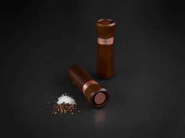 Cole & Mason Lyndhurst Chestnut & Rosé Gold Salz- Und Pfeffermühle Geschenkset, 18,5 Cm 11