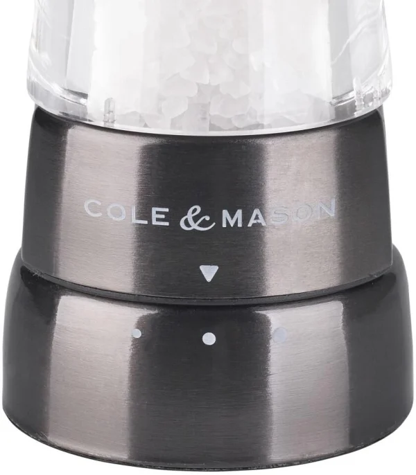 Cole & Mason Derwent Gunmetal Salz- Und Pfeffermühle Geschenkset, 19 Cm 4