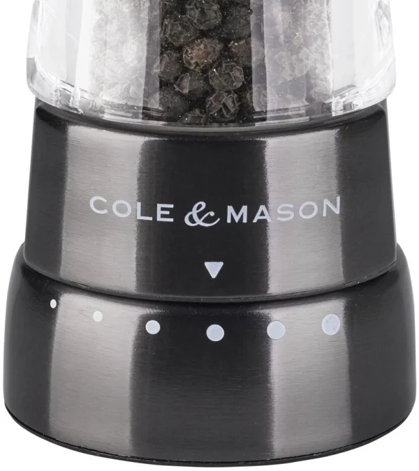 Cole & Mason Derwent Gunmetal Salz- Und Pfeffermühle Geschenkset, 19 Cm 5