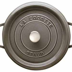 Staub Cocotte Rund Aus Gusseisen In Graphitgrau 12