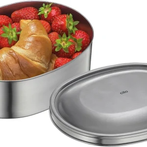Cilio Lunch Box MONTE Oval, Edelstahl 6
