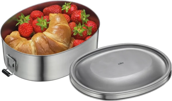 Cilio Lunch Box MONTE Oval, Edelstahl 3