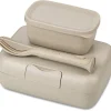 Koziol Lunch Box Candy Ready Mit Besteck-Set In Sand 14