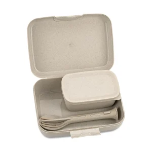 Koziol Lunch Box Candy Ready Mit Besteck-Set In Sand 8