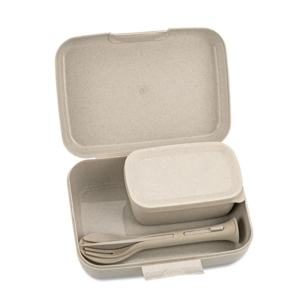 Koziol Lunch Box Candy Ready Mit Besteck-Set In Sand 3