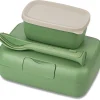 Koziol Lunch Box Candy Ready Mit Besteck-Set In Grün 10