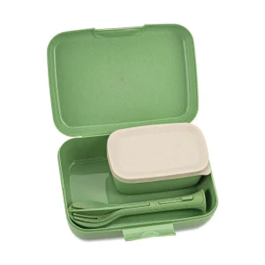 Koziol Lunch Box Candy Ready Mit Besteck-Set In Grün 8