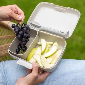 Koziol Lunch Box Candy Ready Mit Besteck-Set In Sand 12