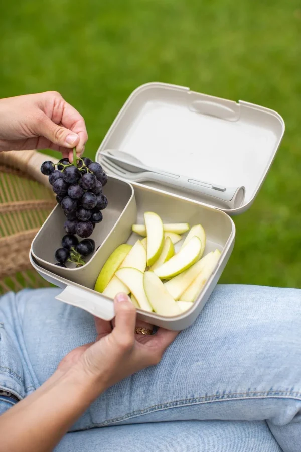 Koziol Lunch Box Candy Ready Mit Besteck-Set In Sand 5