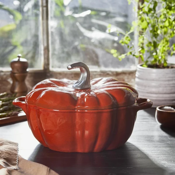 Staub Kürbis Cocotte In Zimt Mit Edelstahl-Knauf 4