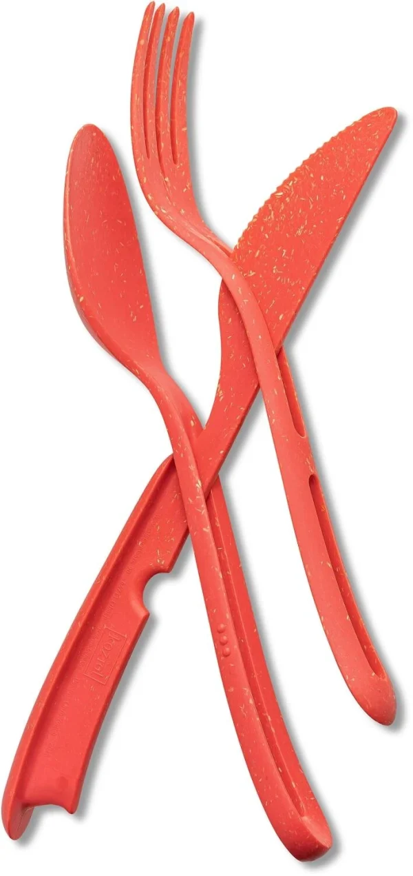 Koziol Besteck-Set KLIKK, 3-tlg. In Coral 3