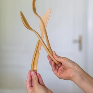 Koziol Besteck-Set KLIKK, 3-tlg. In Wood 18