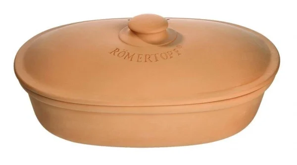 Römertopf Brot-Frischetopf Oval MAXI, Terrakotta 1