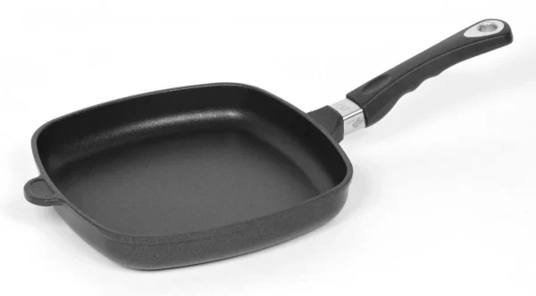 AMT Gastroguss AMT Eckpfanne Flach Aus Aluguss Mit Stielgriff Für Induktion 1