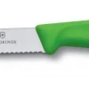 Victorinox SwissClassic Tomaten- Und Wurstmesser Mit Wellenschliff, 11 Cm, Grün 8