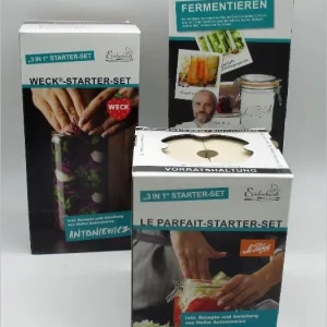 SCHMITT Steinzeug & Keramik Schmitt Fermentier-Starter-Set Weckglas 1590 Ml 6