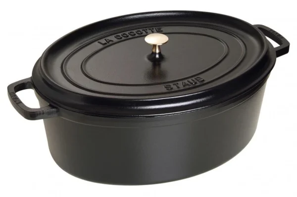 Staub Gänsebräter Oval Aus Gusseisen In Schwarz 1