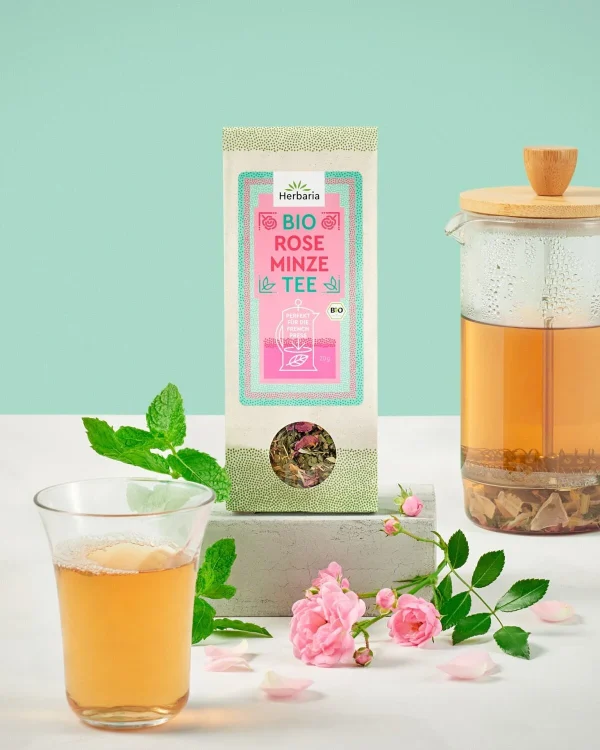 Herbaria Teemischung Rose-Minze 20g Bio, Lose 3