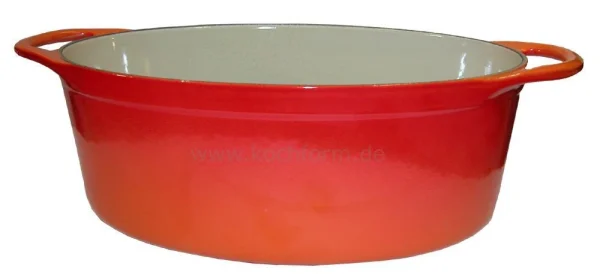 Le Creuset Saftbräter Doufeu Oval Aus Gusseisen In Ofenrot 4