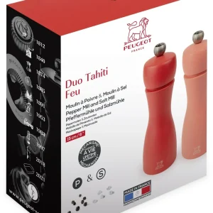 PEUGEOT Tahiti Duo Mühlenset Feuer, Ziegelrot & Flammenrot 45