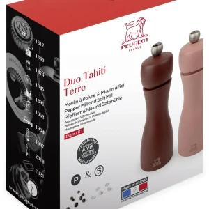 PEUGEOT Tahiti Duo Mühlenset Erde, Kakaobraun & Haselnussbraun 48