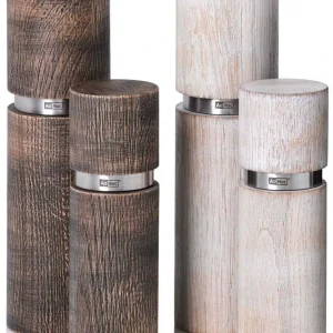 AdHoc Pfeffer- Oder Salzmühle Textura Antique Weiß 9