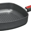 Woll Gusspfanne Titanium Nowo Eckig Mit Rillen 13
