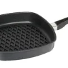 AMT Gastroguss AMT Eckpfanne Hoch Mit BBQ-Grillmuster Und Stiel 10