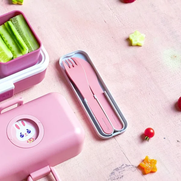 Monbento Pocket Besteck In Rosa Blush 5