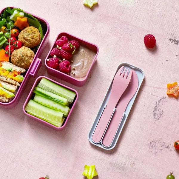 Monbento Pocket Besteck In Rosa Blush 4