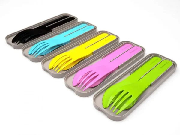 Monbento Pocket Color Besteck In Himmelblau 4
