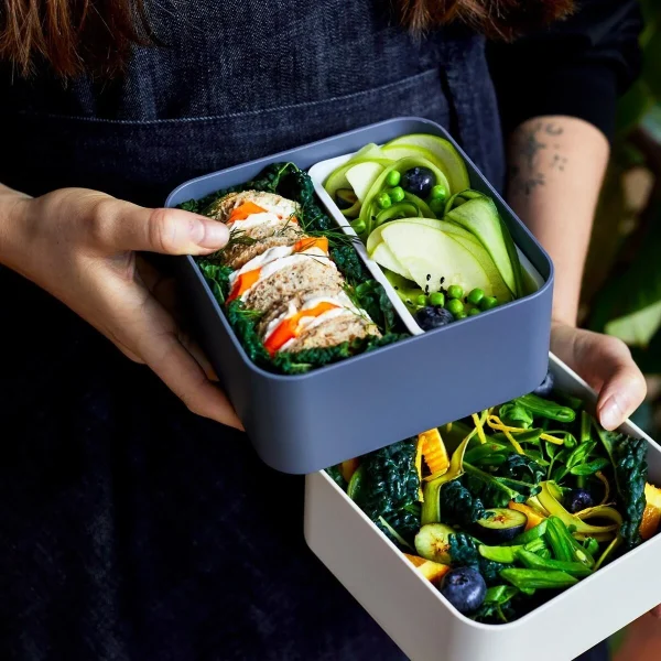 Monbento MB Square Bento-Box In Blue Natural 8